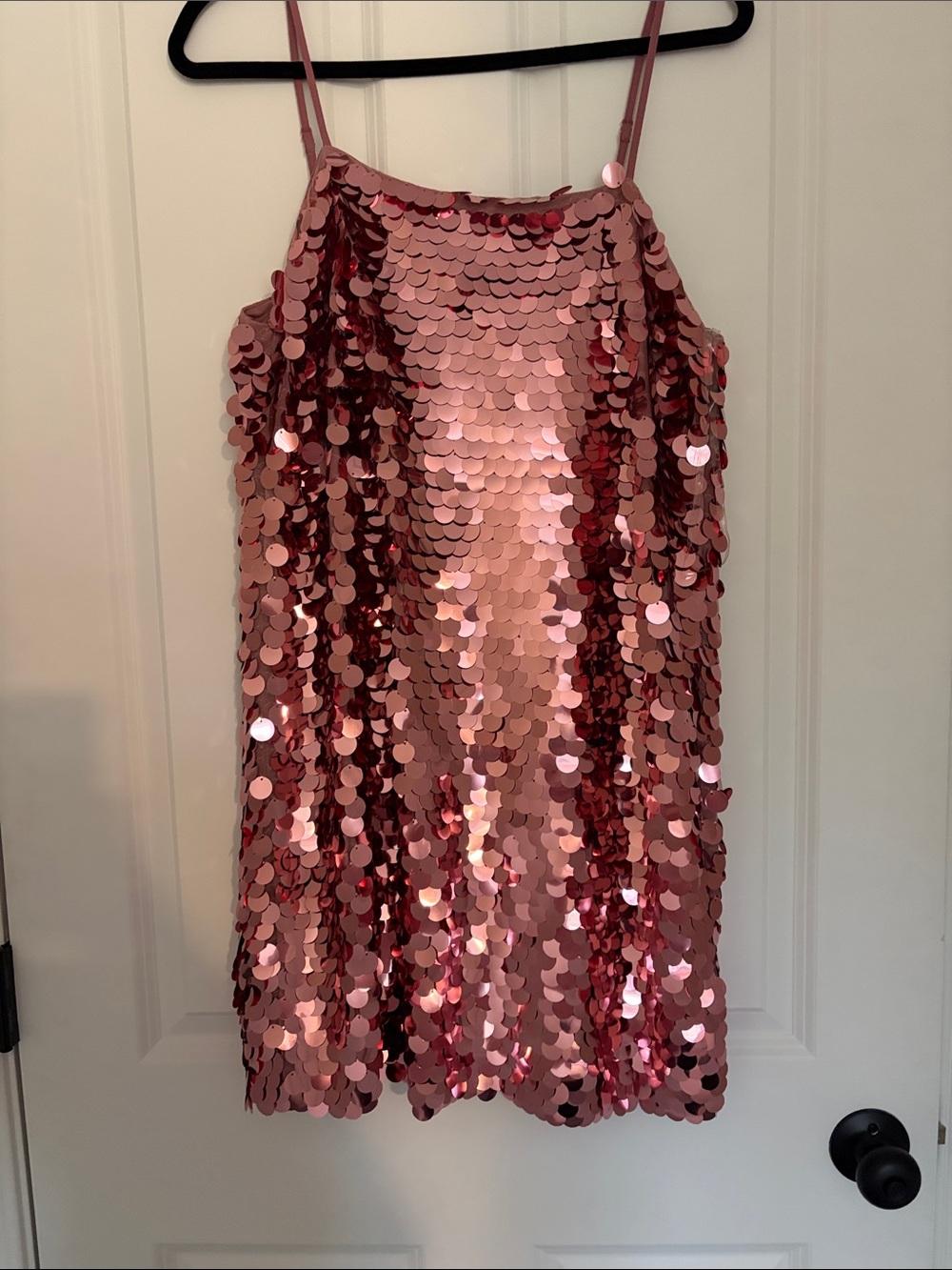 a new day Rose Pink Sequin Mini Slip Dress
